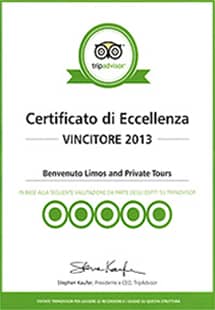 Trip Advisor 2013 Certificate of Excellence